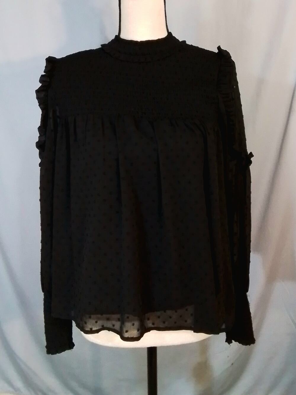 Free Generation; Sheer blouse with lining